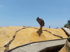 Queen's Head Rock in Yehliu Geopark