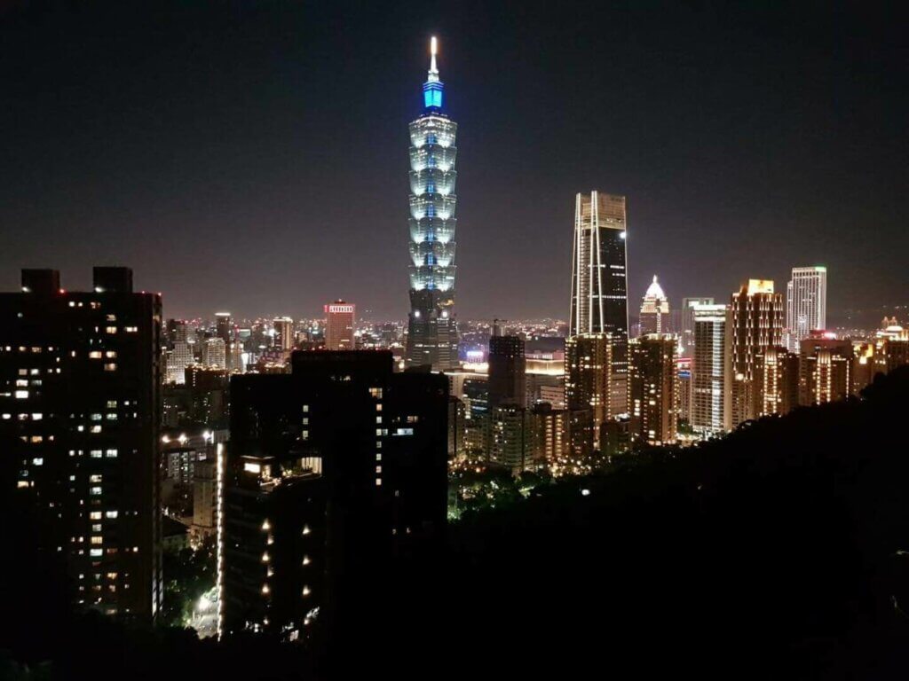 Night View of Taipei 101 from Elephant Mountain